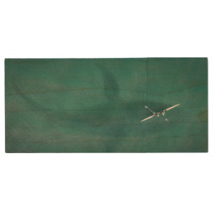 Whale Under Boat: Never Alone at Sea Wood Flash Drive