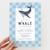 Whale Under The Sea Modern Ocean Birthday Party