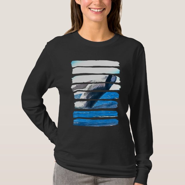 Whale Underwater Ocean Sea Nature Animal Leisure F T-Shirt (Front)