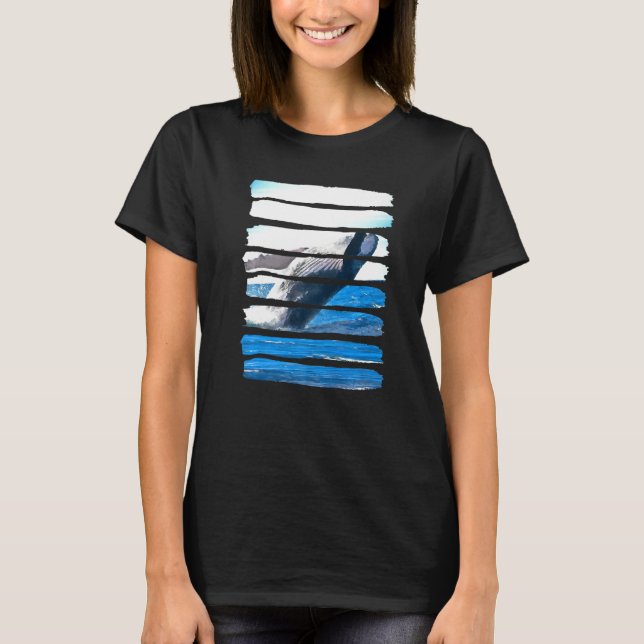 Whale Underwater Ocean Sea Nature Animal Leisure F T-Shirt (Front)