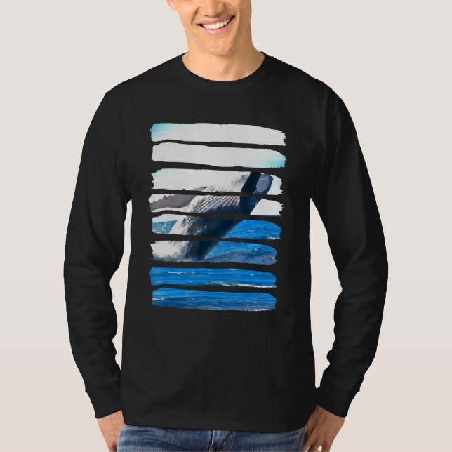 Whale Underwater Ocean Sea Nature Animal Leisure F T-Shirt (Front)
