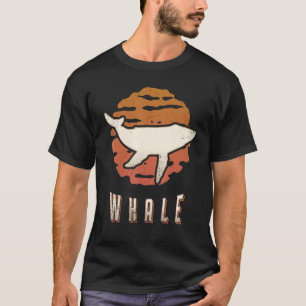 Whale Vintage Retro Classic Animal Sunset T-Shirt