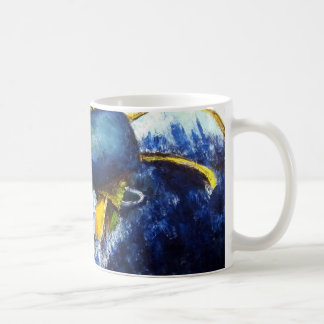 Whale vs Colossal Squid Original Fine Art Painting Coffee Mug