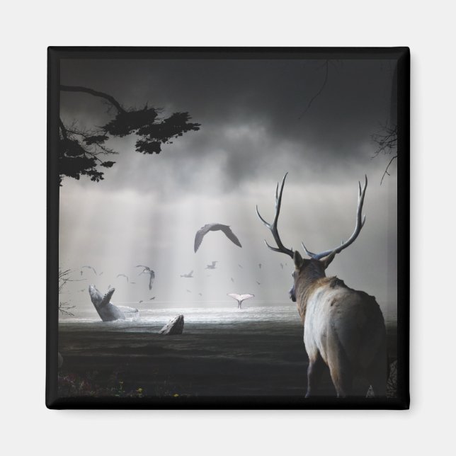 Whale Watch Magnet (Front)