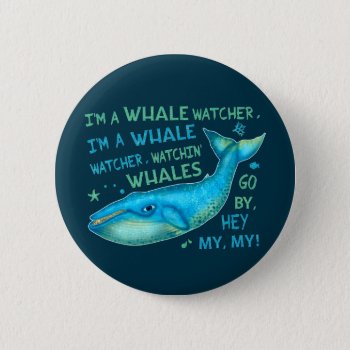 Whale Watching Family Vacation Cruise Trip Funny Button by HaHaHolidays at Zazzle