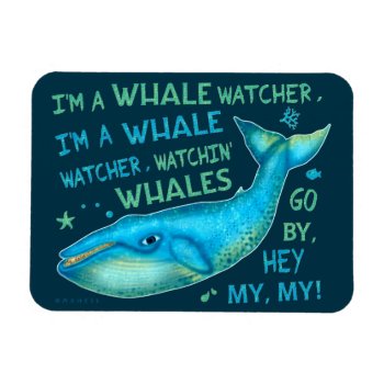 Whale Watching Family Vacation Cruise Trip Funny Magnet by HaHaHolidays at Zazzle