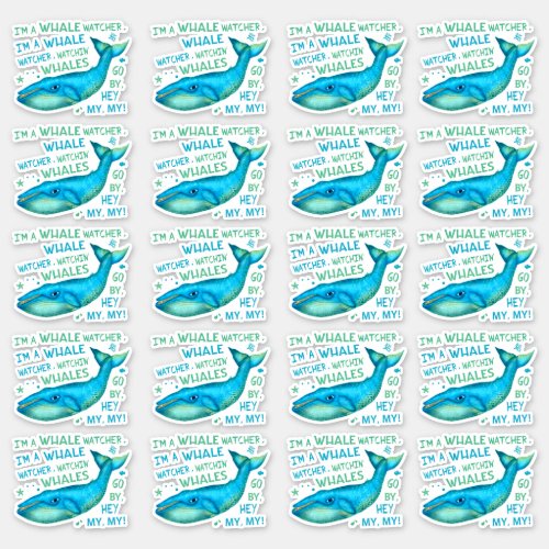 Whale Watching Family Vacation Cruise Trip Funny Sticker