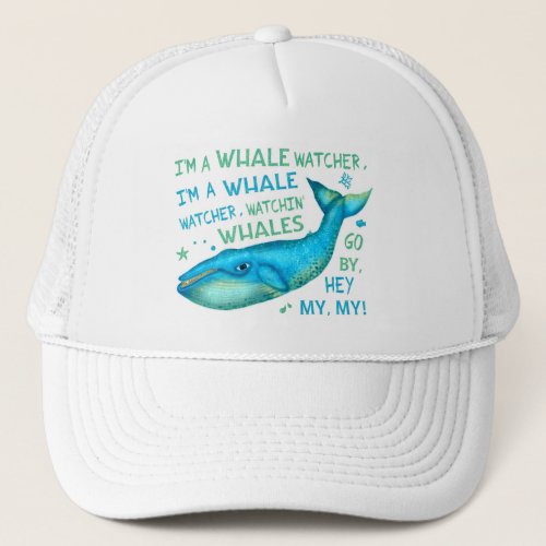 Whale Watching Family Vacation Cruise Trip Funny Trucker Hat