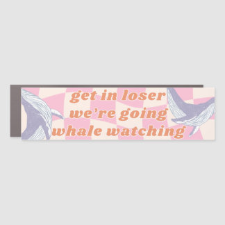 Whale Watching Humpback Bumper Sticker Cute Gift Car Magnet