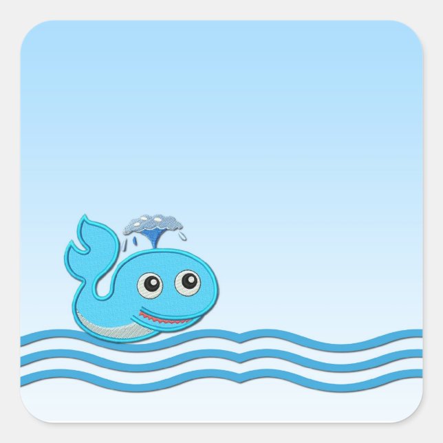 Whale Waves Sticker (Front)