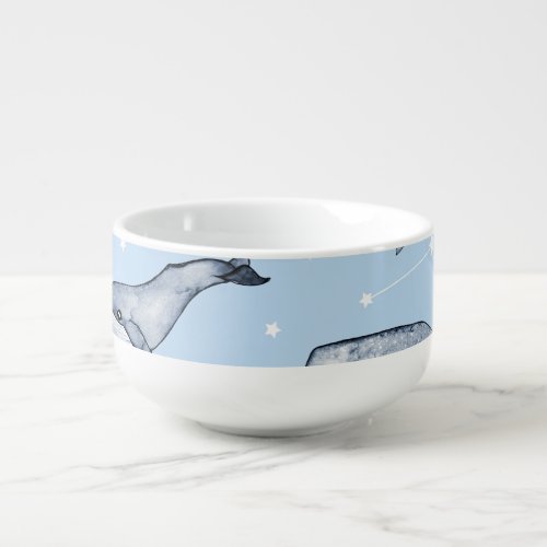 Whale Wonders Watercolor Starry Sky Soup Mug