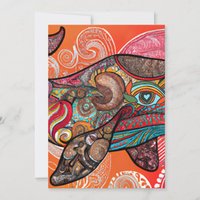 Whale Wow Holiday Card (Front)