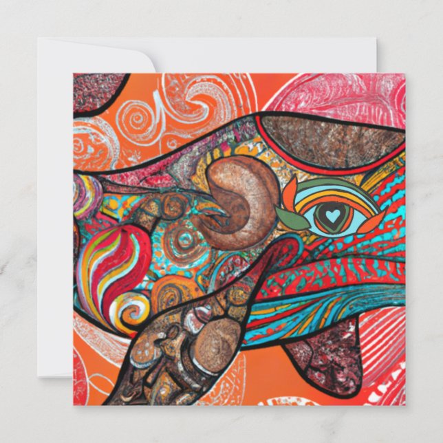 Whale Wow Holiday Card (Front)