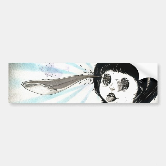 "Whale" Yan Wei | 闫威 Bumper Sticker (Front)