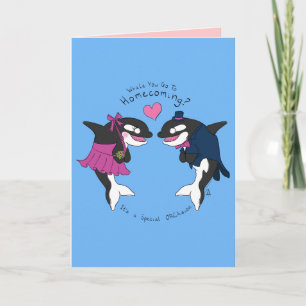 Whale You Go To Homecoming - Proposal Card