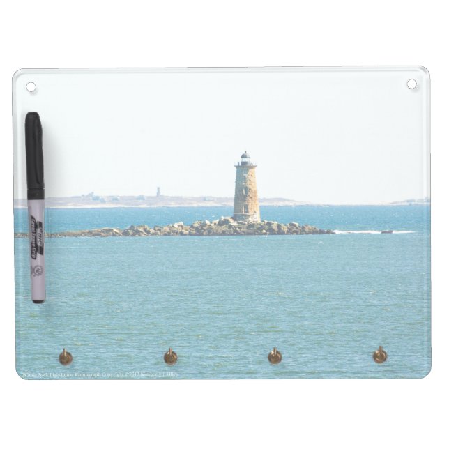 Whaleback Lighthouse Dry Erase Board With Keychain Holder (Front)