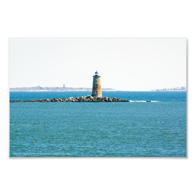 Whaleback Lighthouse Photo Enlargement Print (Front)