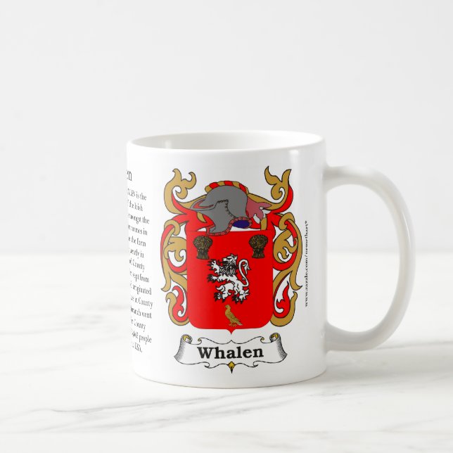 Whalen Family Coat of Arms Mug (Right)