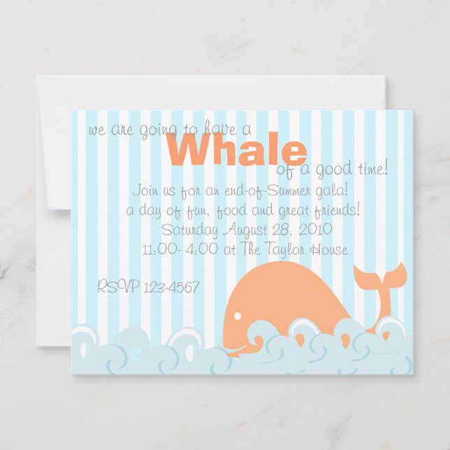 Whaleness Invitation (Front)