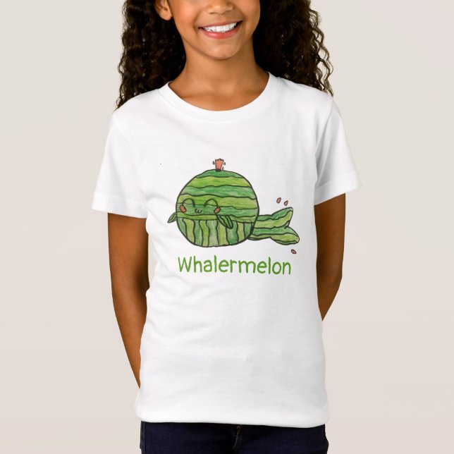 Whalermelon whale watermelon (girls) T-Shirt (Front)