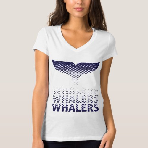 Whalers Bubble V_neck T_Shirt