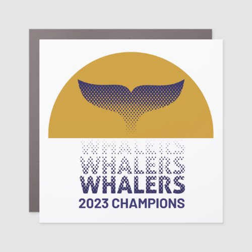 Whalers Champions Car Magnet