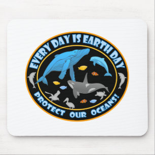 Whales and Dolphins Mouse Pad