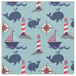 Whales and Sailboats | Nautical Cuteness Fabric