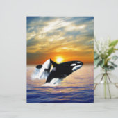 Whales at sunset (Standing Front)