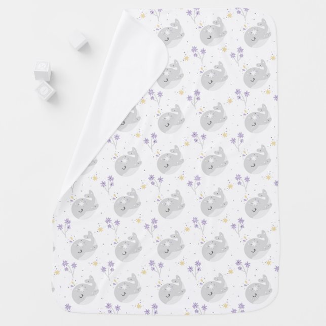 Whales Baby Blanket (In Situ)