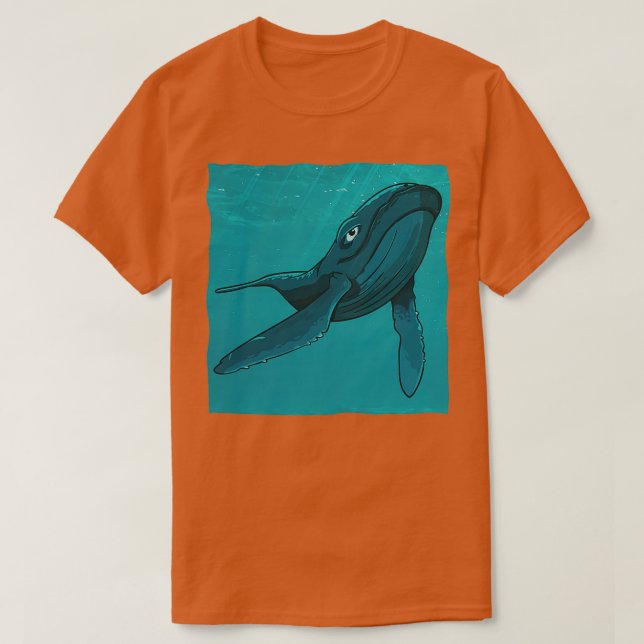 Whales Cute Ocean Mammals Whale Lover Ocean Creatu T-Shirt (Design Front)
