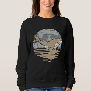 Whales Cute Ocean Mammals  Whale   Ocean Creatures Sweatshirt