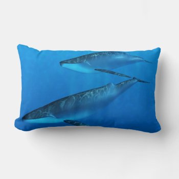 Whales Lumbar Pillow by FantasyPillows at Zazzle