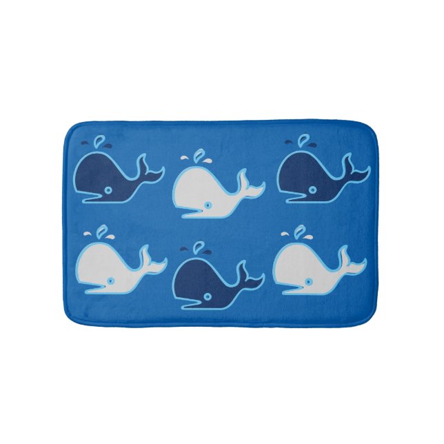 Whales mats for Kids blue (Front)