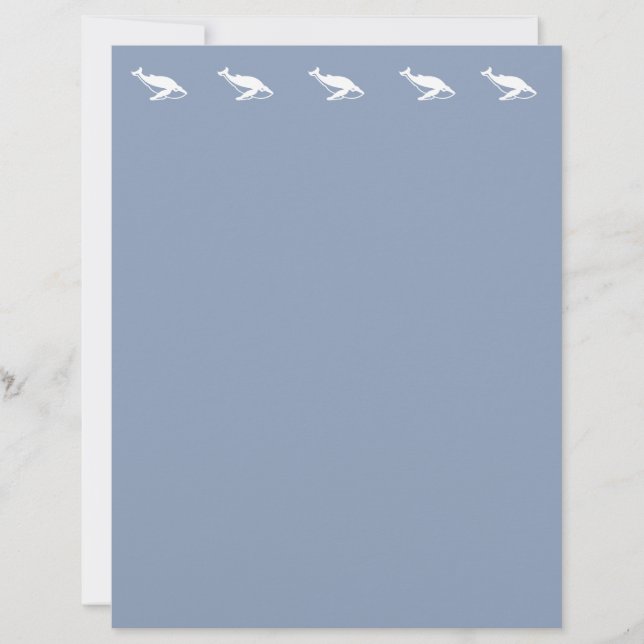 Whales Nautical Ocean  Letterhead (Front)