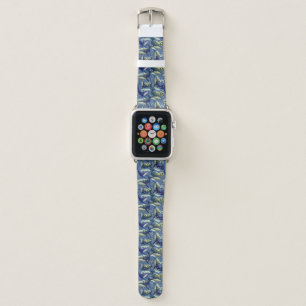 Whales Ocean Nautical Art Pattern Apple Watch Band