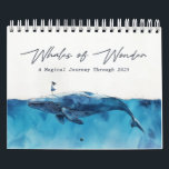 Whales of Wonder 2025 Calendar<br><div class="desc">A calendar featuring magical images of whales. Inspired by these incredible creatures, it aims to bring people closer to them and raise awareness about the importance of protecting them. All beings have their own magic! Enjoy your 2025! P.S. You can find a calendar with inspirational text on images in my...</div>