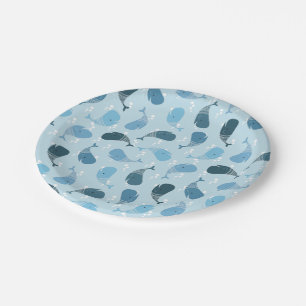 Whales Paper Plates