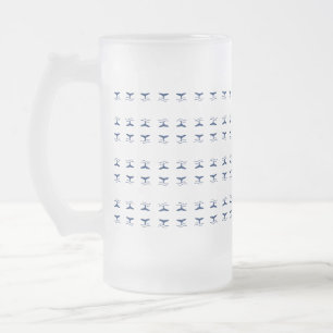 Whales Tail Mammals Tails Ocean Frosted Glass Beer Mug