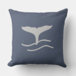 Whales Tail Throw Pillow at Zazzle
