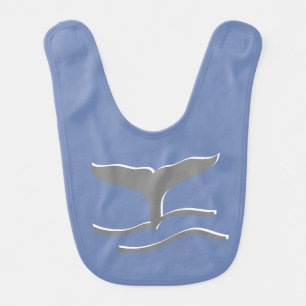 Whales Tail Whale Ocean Tails Baby Bib