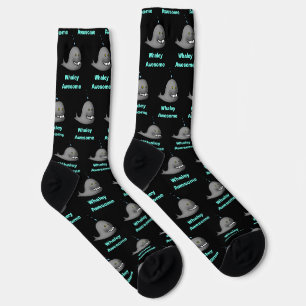 Whaley Awesome Funny Whale Pun Design Socks
