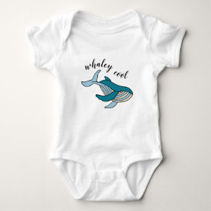 Whaley Cool Kids Ocean Whale Baby Bodysuit