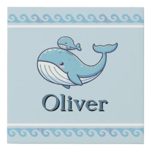 Whaley Cute Baby  Faux Canvas Print