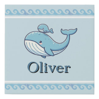 Whaley Cute Baby  Faux Canvas Print