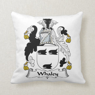 Whaley Family Crest Throw Pillow