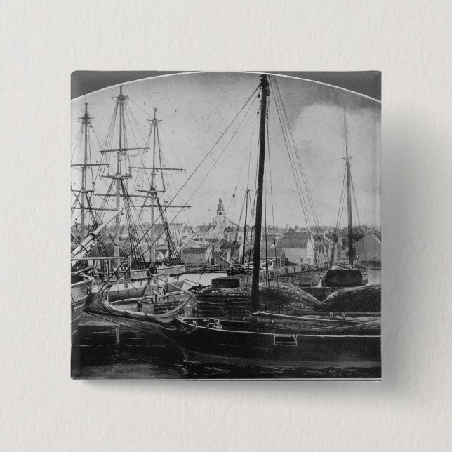 Whaling Port, New Bedford Pinback Button (Front)