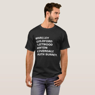Whalley, Guildford, Fleetwood, Surrey T-Shirt