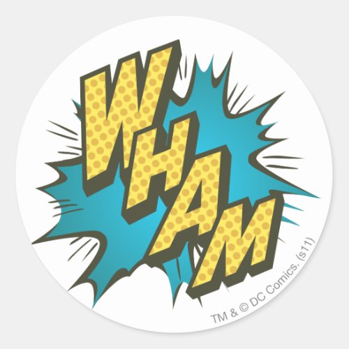 WHAM 2 CLASSIC ROUND STICKER