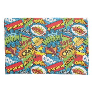 Wham Boom Crash! Pillow Case